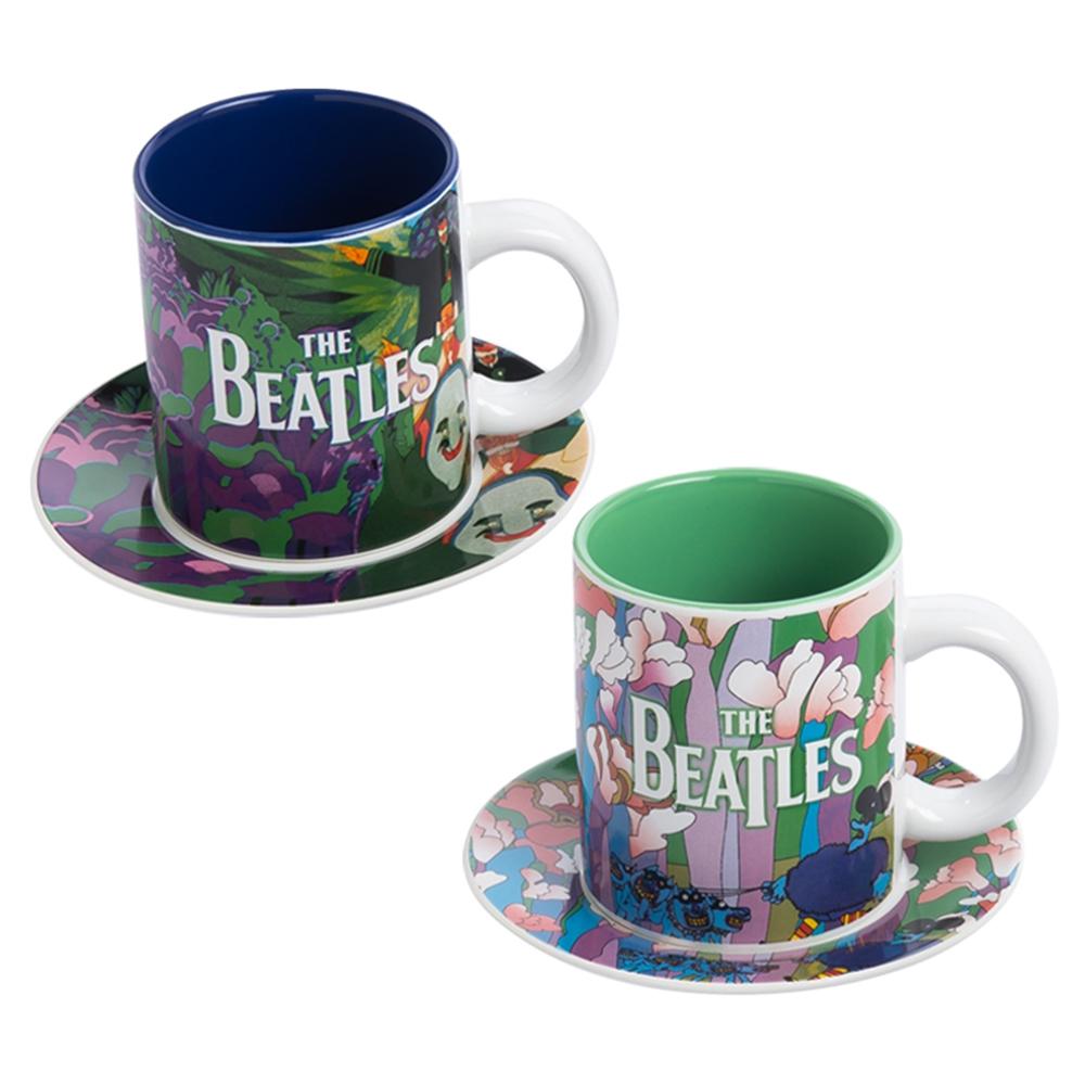 Beatles Collectibles 2016 Vandor Yellow Submarine Teacups & Saucers Set of 2