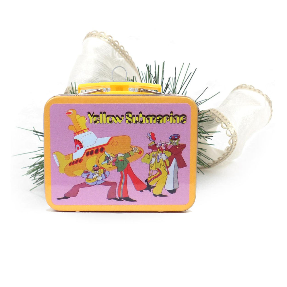 Beatles Collectibles: 2012 Kurt Adler Miniature Aladdin Lunch Box Christmas Ornaments