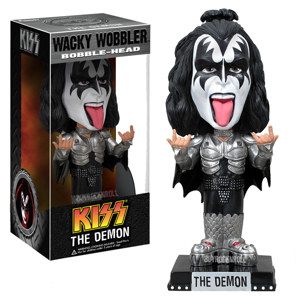 KISS 2011 Funko Wacky Wobbler Set of 4:  Demon  Starchild Spaceman Catman