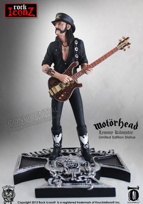 SOLD! Motorhead 2013 KnuckleBonz Vault Rock Iconz Lemmy Kilmister Statue #15/3000