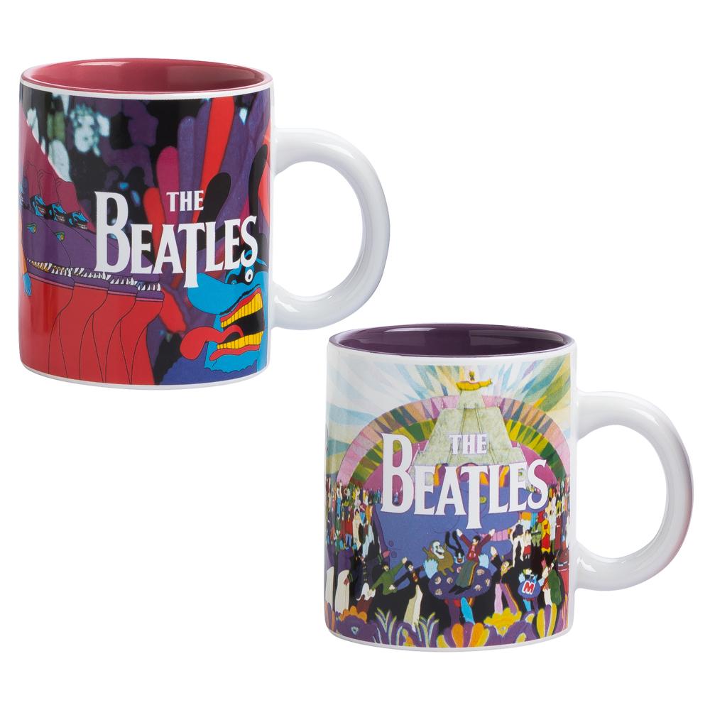 Beatles Collectibles 2016 Vandor Yellow Submarine Teacups & Saucers Set of 2 (PP)