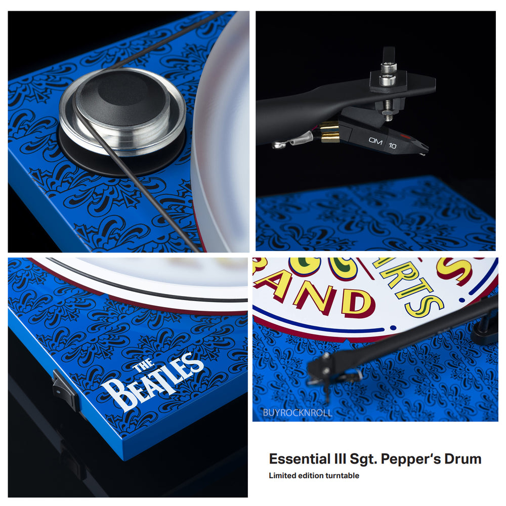 Beatles Collectible 2017 Pro-ject Essential III SGT Peppers Turntable with  Ortofon OM-10
