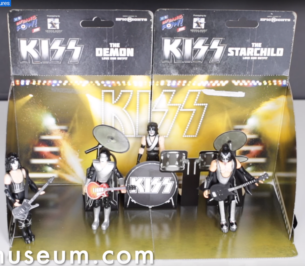 KISS Collectibles 2015 Bif Bang Pow! Series 1 Love G u n 3 3/4 Inch Figures & Variant Demon