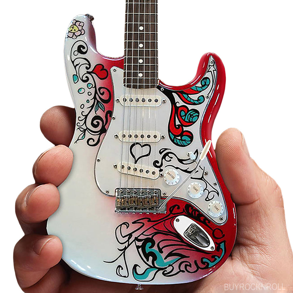 Jimi Hendrix Collectible Axe Heaven Mini Fender™ Strat™ Monterey Mini Guitar Model