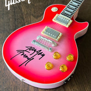 Twisted Sister Collectible 2022 Jay Jay French Signed Real Gibson Les Paul Pinkburst 1:4 Scale Mini Guitar Model