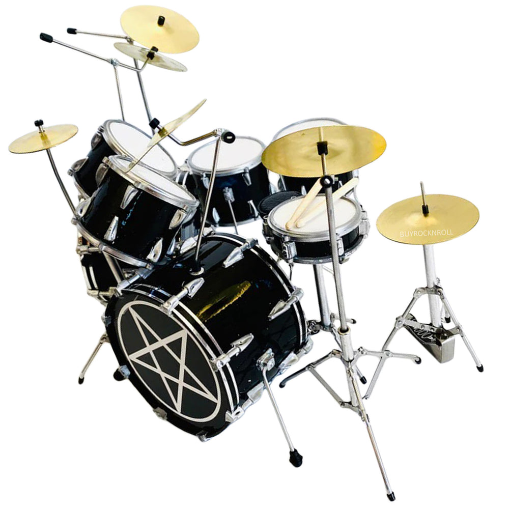 Motley Crue Collectible Axe Heaven Tommy Lee Shout at the Devil Drum Set Miniature Replica