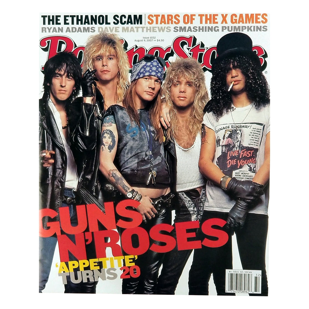 Guns N Roses Appetite Turns 20 Rolling Stone Magazine August 2007 #1032