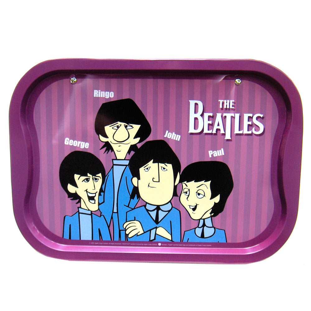 Beatles Collectible: New 2005 Vandor Animated Cartoon Figures Tin Tray