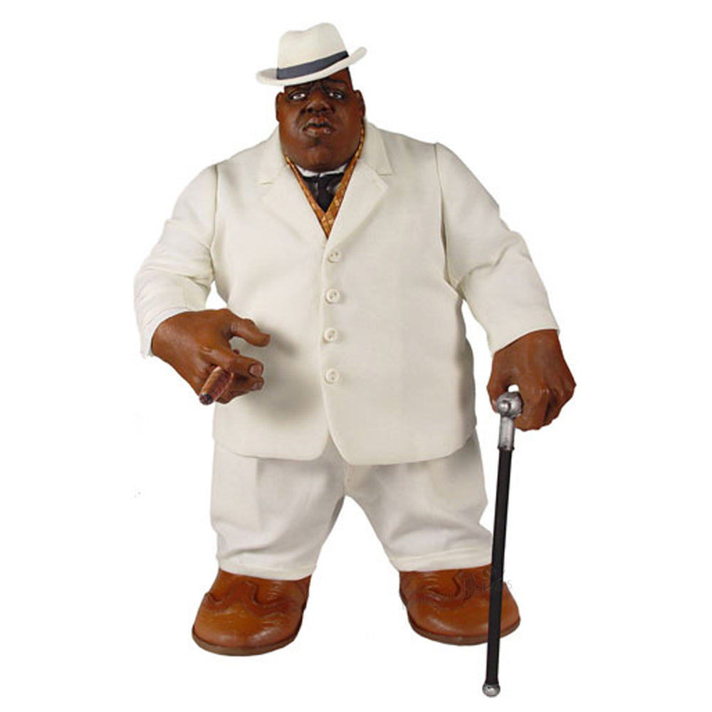 SOLD OUT! Notorious B.I.G Collectible 2006 Mezco Biggie Smalls White Suit 9" Figure