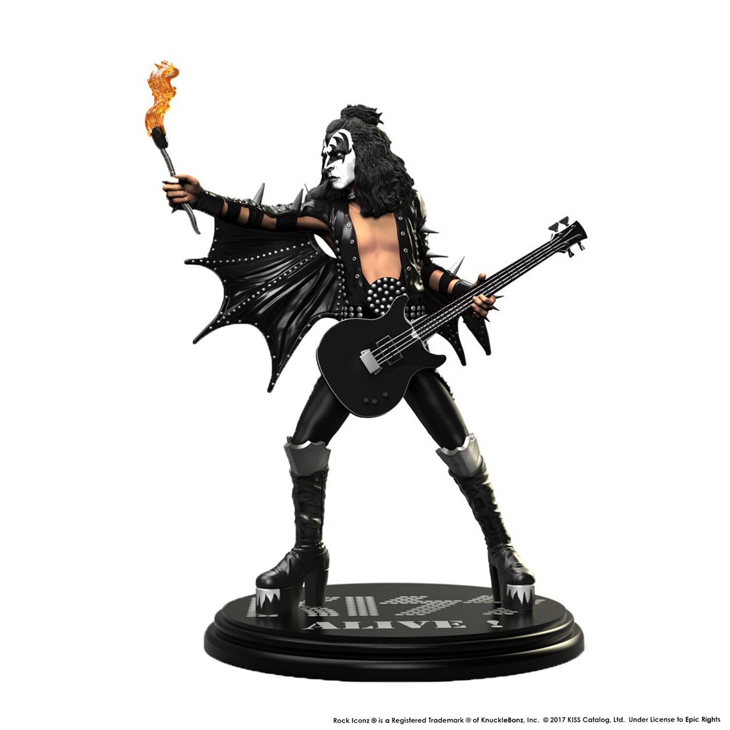 KISS Collectible 2017 KnuckleBonz Rock Iconz Alive Gene Simmons Demon Statue Low Number #37