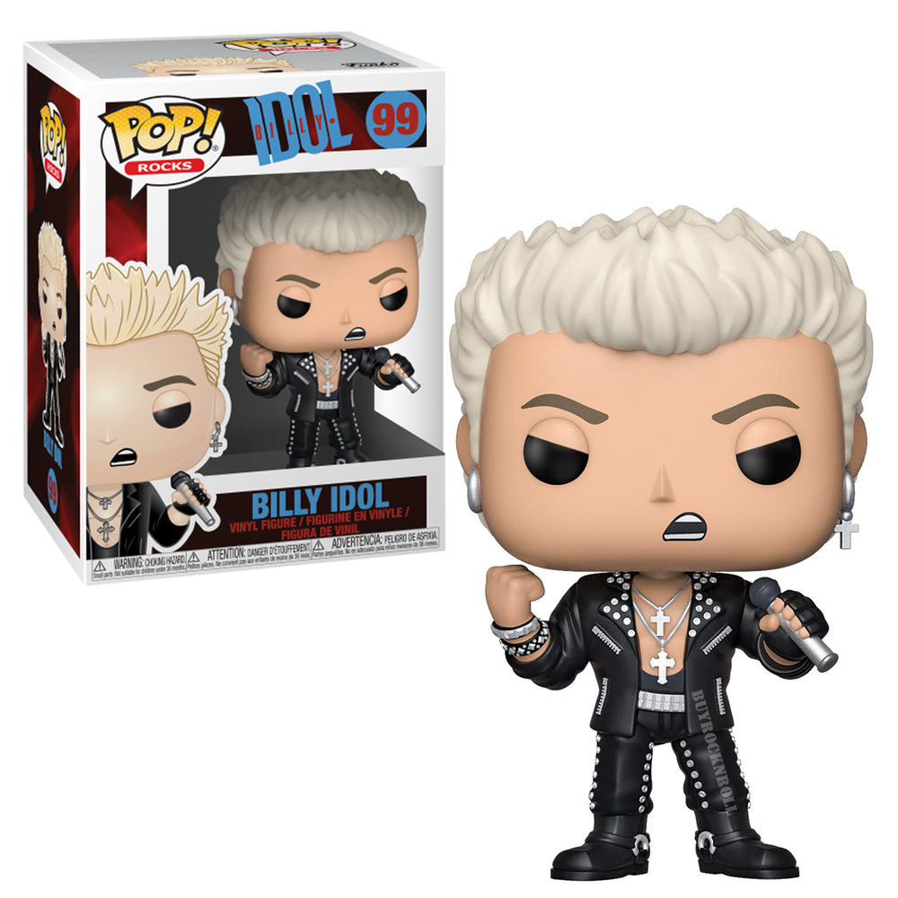 Billy Idol Collectible Funko Pop! Rocks Handpicked Figure #99 in Protector