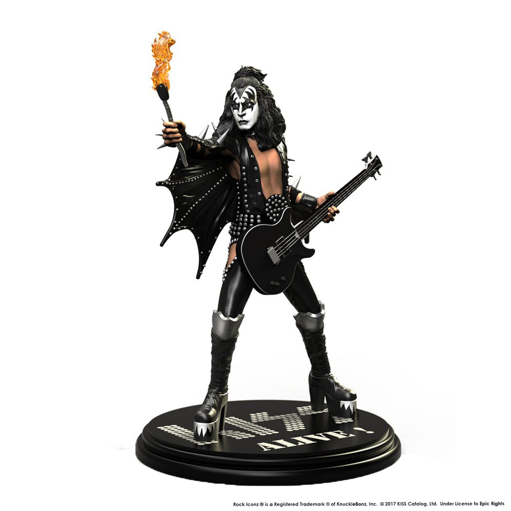 KISS Collectible 2017 KnuckleBonz Rock Iconz Alive Gene Simmons Demon Statue Low Number #37