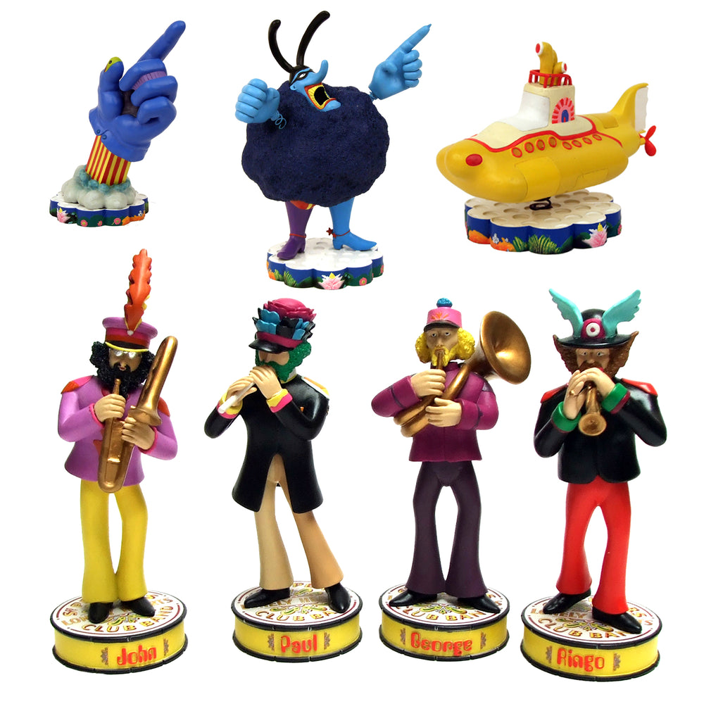 Beatles Collectibles 2013 Factory Entertainment Yellow Submarine Shakems Set of 7