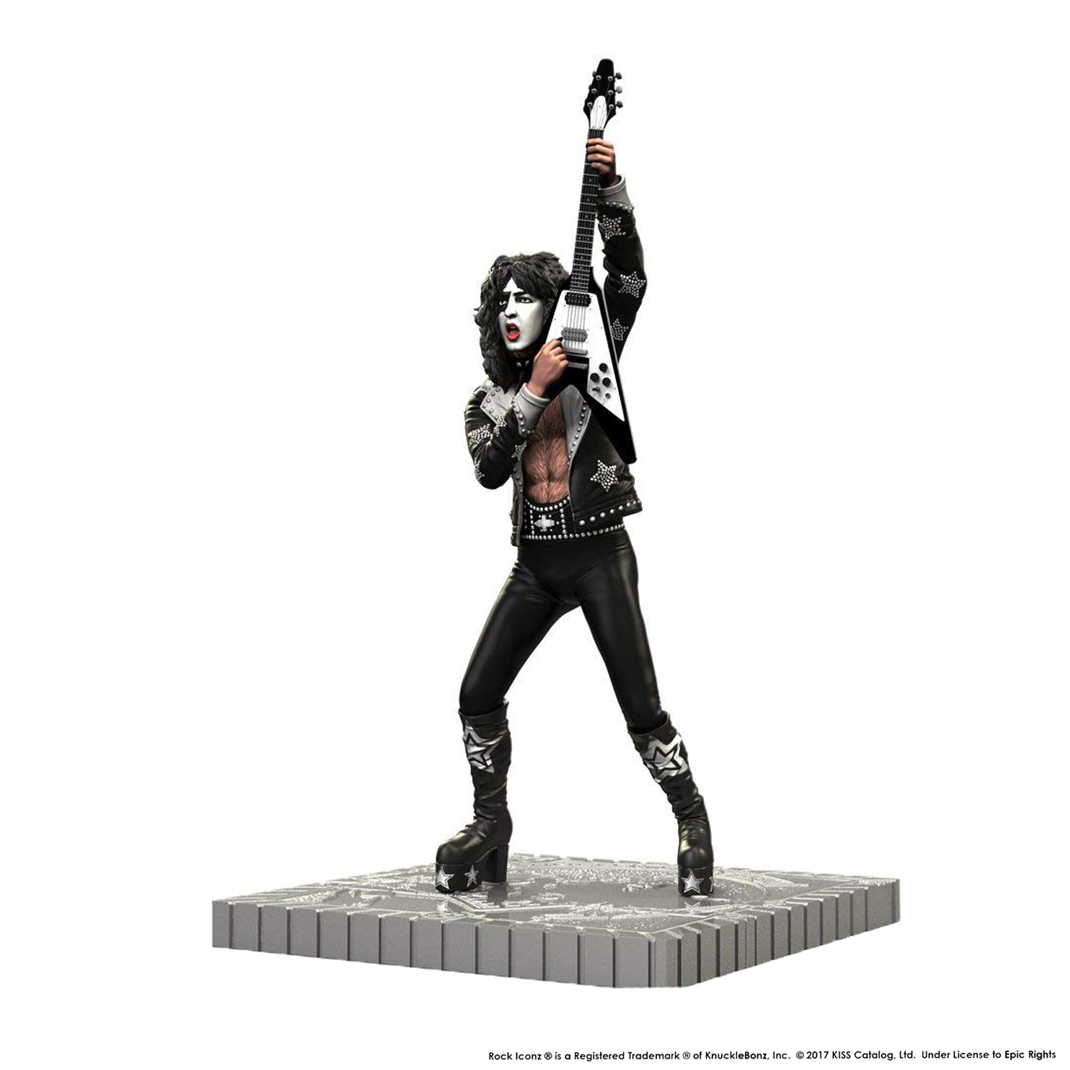 KISS 2017 KnuckleBonz Rock Iconz Hotter Than Hell Starchild Paul Stanley Statue Low Number #41/3000