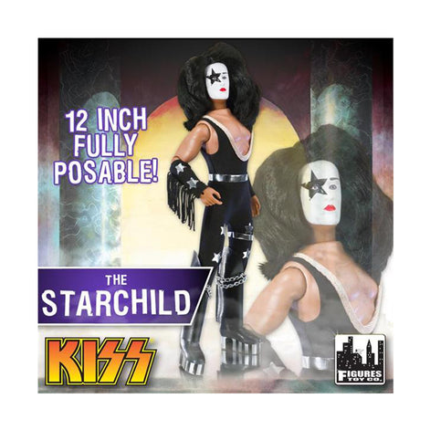 KISS 2011 Figures Toy Company Paul Stanley Starchild 12" Retro Mego-Style Doll
