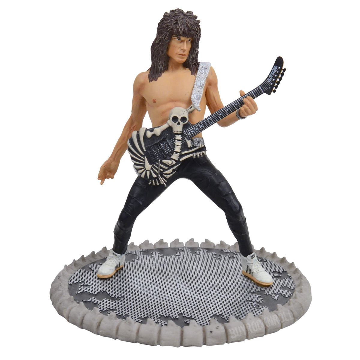 Dokken 2006 Knucklebonz Rock Iconz George Lynch Statue Skull & Bones Guitar