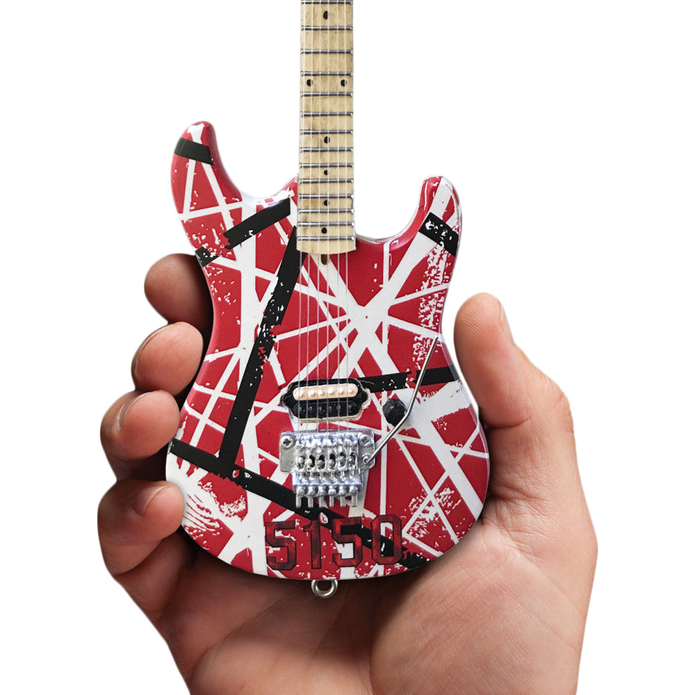 Eddie Van Halen Collectible Axe Heaven EVH  5150 Mini Guitar Replica in EVH Guitar Case