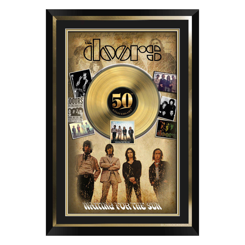 SOLD OUT! The Doors Collectible Framed LP Waiting for the Sun 50th Anniversary Collage