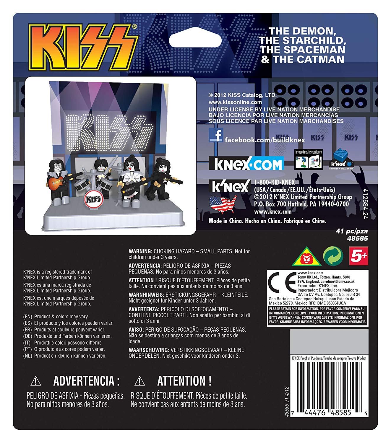 SOLD OUT! KISS Collectibles 2012 K'NEX Series 1 Figures - Demon Starchild Spaceman Catman