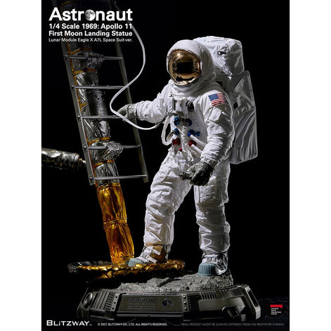 SOLD OUT! Apollo 11 Collectible 2021 Blitzway 1/4 Scale 1969 Astronaut Moon Landing Statue