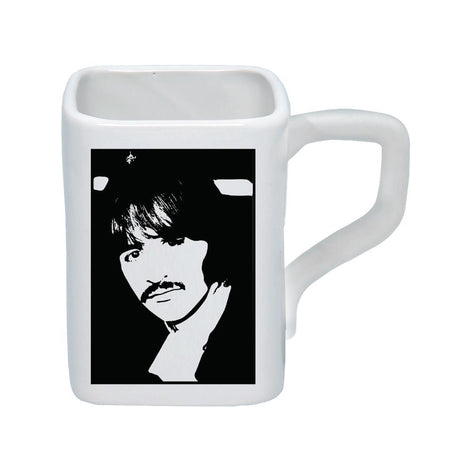 The Beatles Collectibles: 2019 White Album Square Ceramic 12 oz Mug Set of 4
