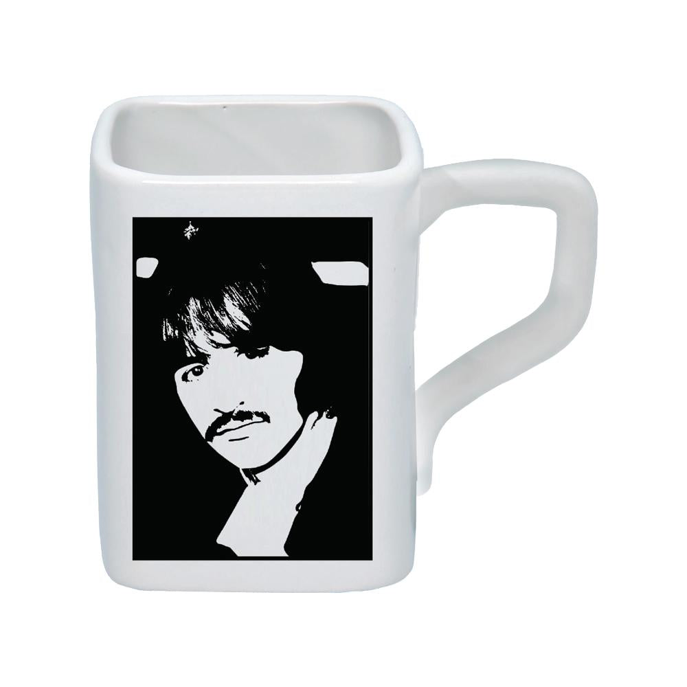The Beatles Collectibles: 2019 White Album Square Ceramic 12 oz Mug Set of 4