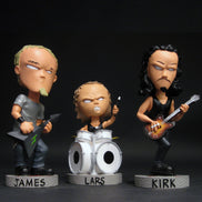 SOLD OUT! Metallica Collectible Rare 2003 NECA Head Knocker Set of 3 (Bobble Figure)