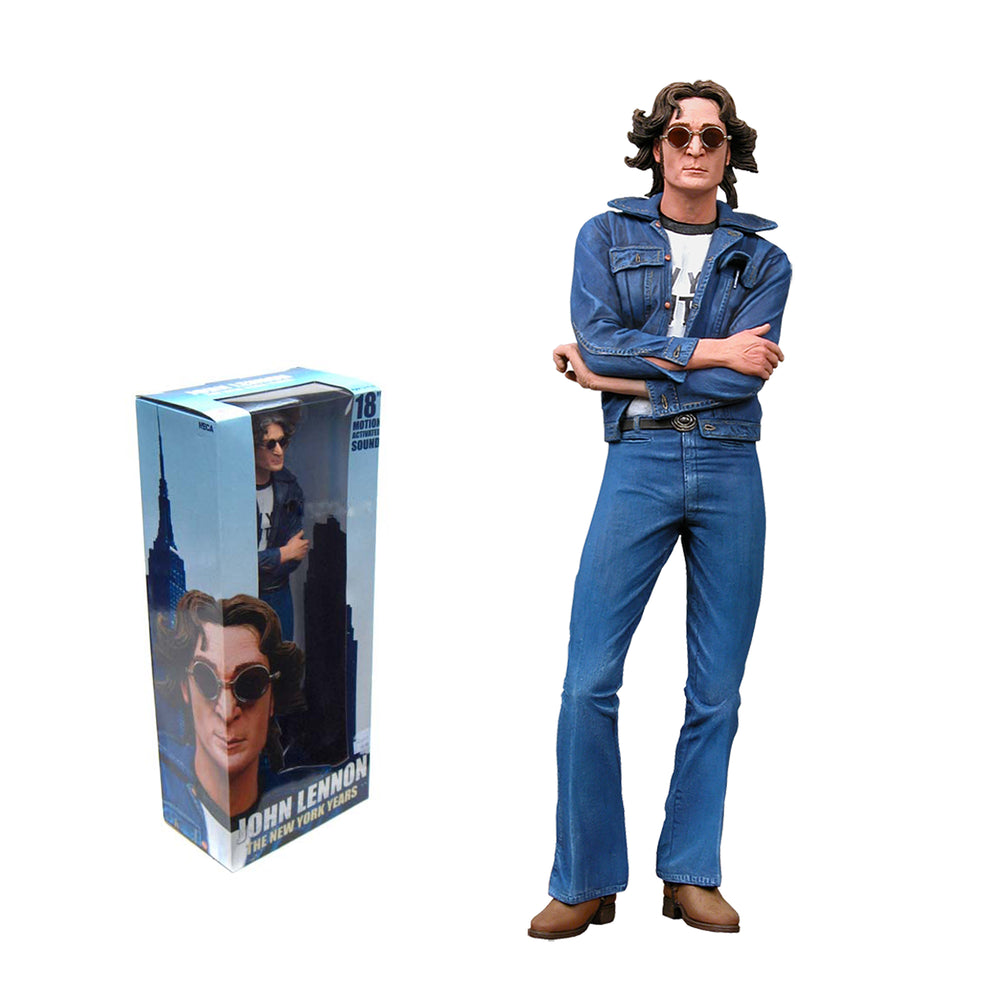 The Beatles Collectible 2006 NECA John Lennon New York City Years 18-inch Talking Figure