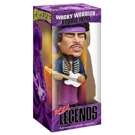 Jimi Hendrix 2009 Funko Rock Legends Purple Haze Wacky Wobbler Bobblehead EX/NM