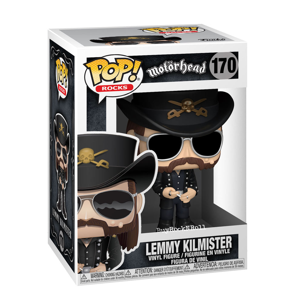Motorhead Collectible Funko Pop Rocks Lemmy Kilmister #170 Warpig #163 Figures in Protectors