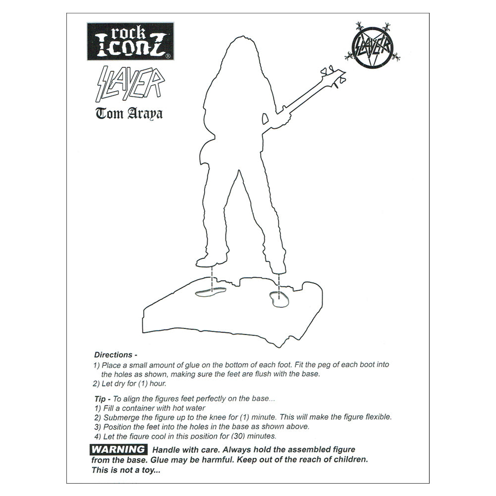 SOLD OUT! Slayer Collectible 2014 Knucklebonz Rock Iconz Tom Araya Statue #166/1000