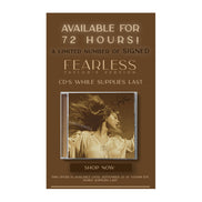 SOLD OUT! Taylor Swift Collectible 2021 Taylor's Version Limited Edition Fearless Autographed/Signed CD