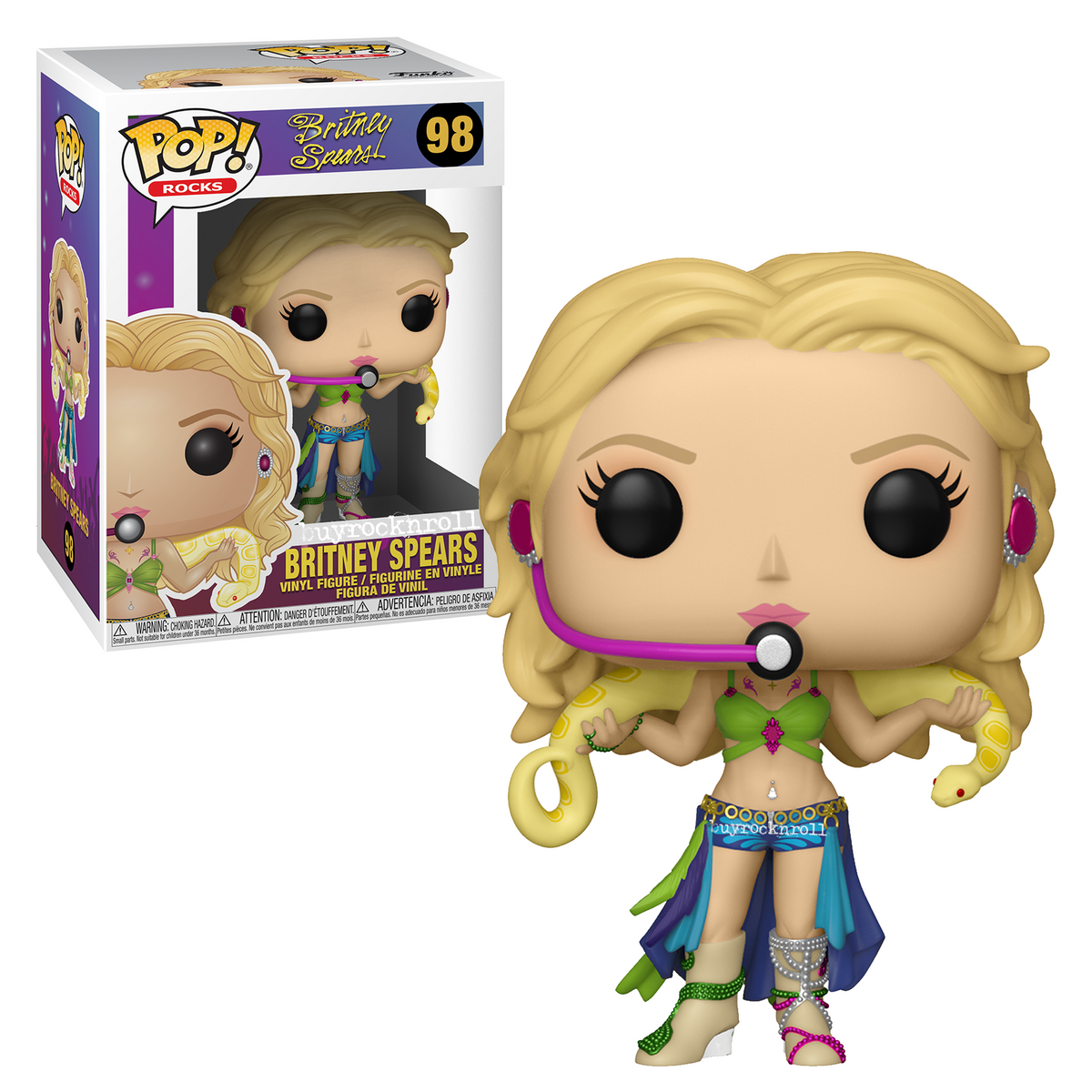 Britney Spears Collectible Handpicked 2019 Funko Pop Rocks Slave 4U Figure #98