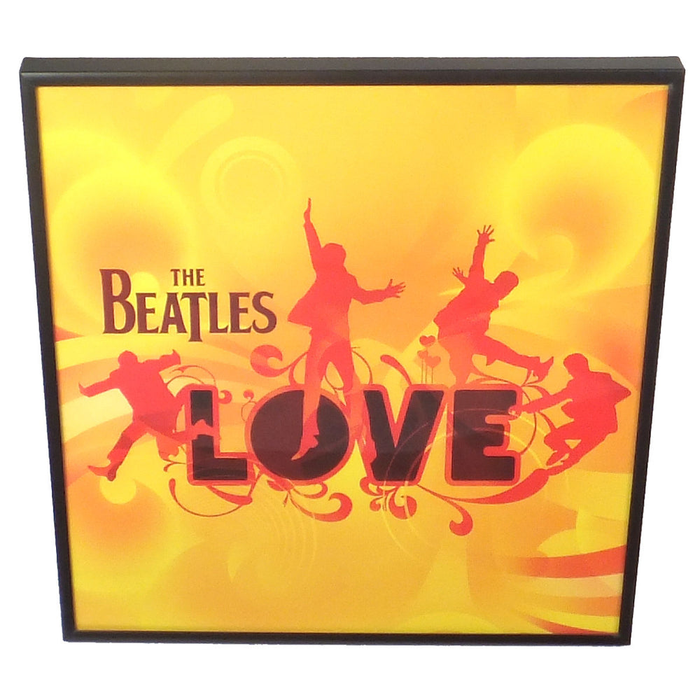 Beatles LOVE Cirque du Soleil Record LP Album Art Flat Promo Poster - Framed