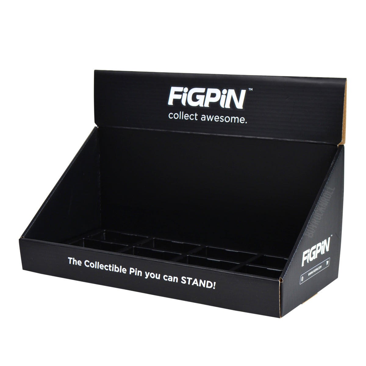 FiGPiN Collectors Retail Display Storage Case - Holds 12 FiGPiN Displays  (AC/DC KISS David Bowie)