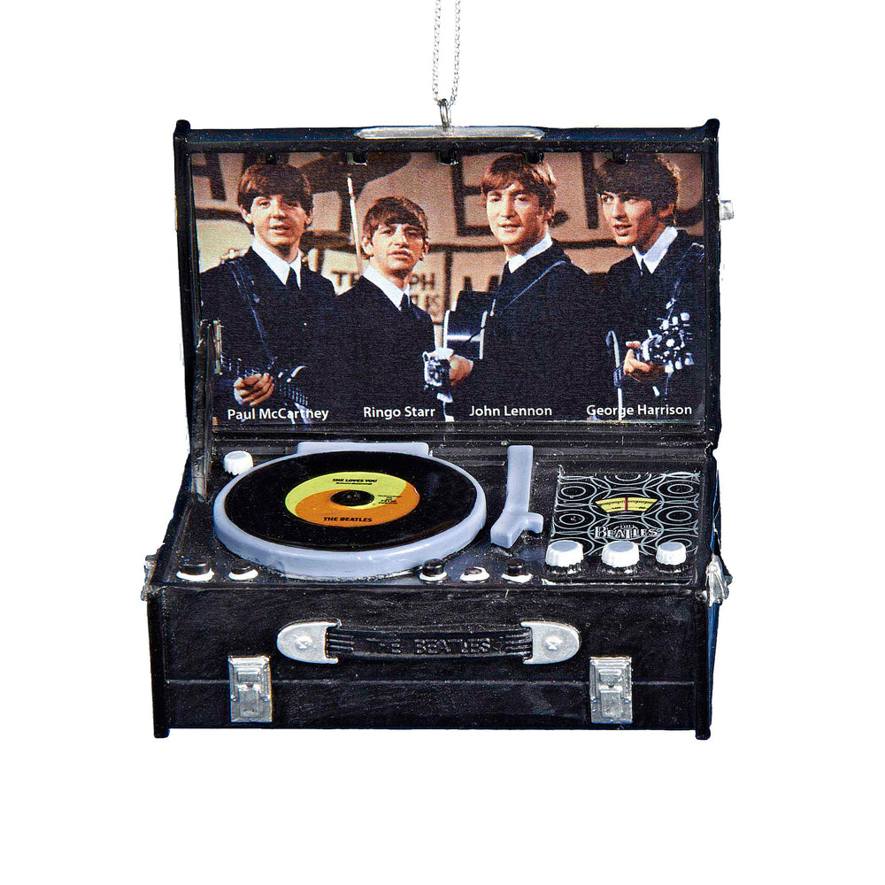 The Beatles Collectible 2012 Kurt Adler Retro Black Record Player 3-Inch Ornament