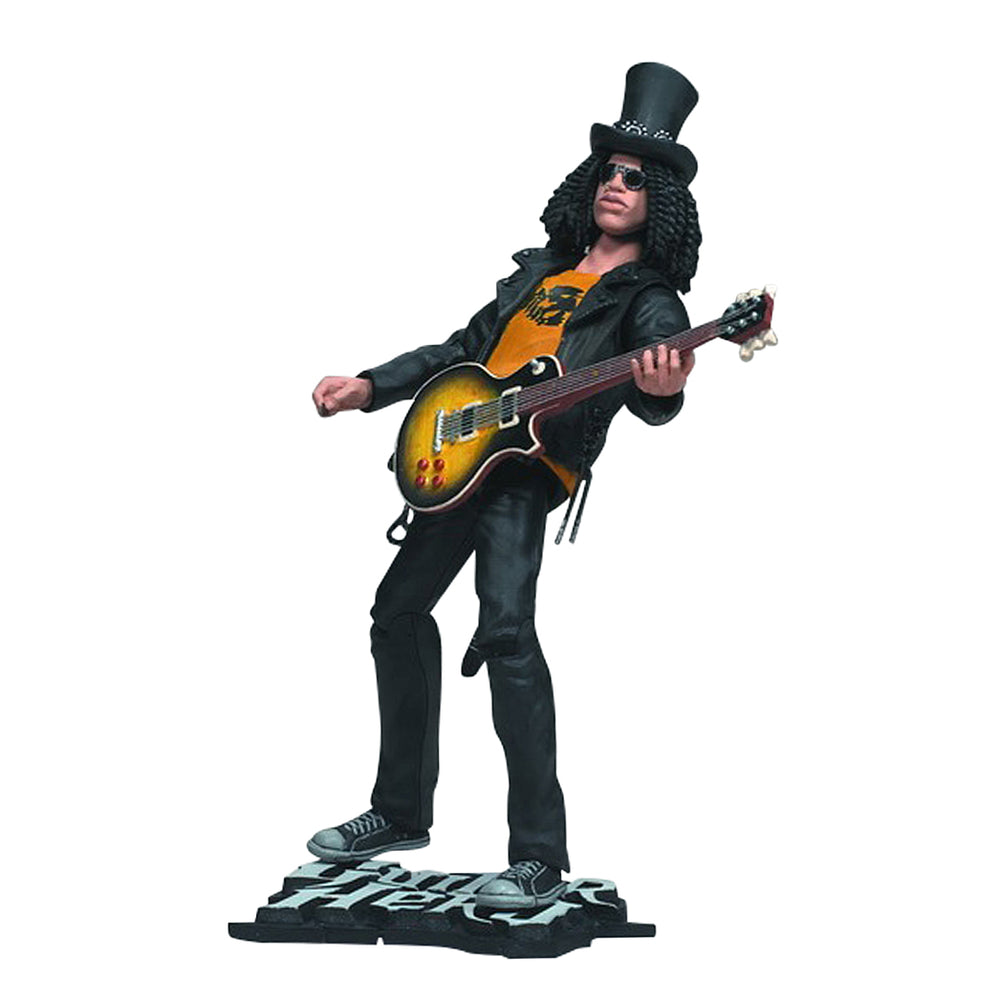 SOLD OUT! Guns N Roses Collectible 2007 McFarlane Toys Guitar Hero GNR Slash 10 inch Figure