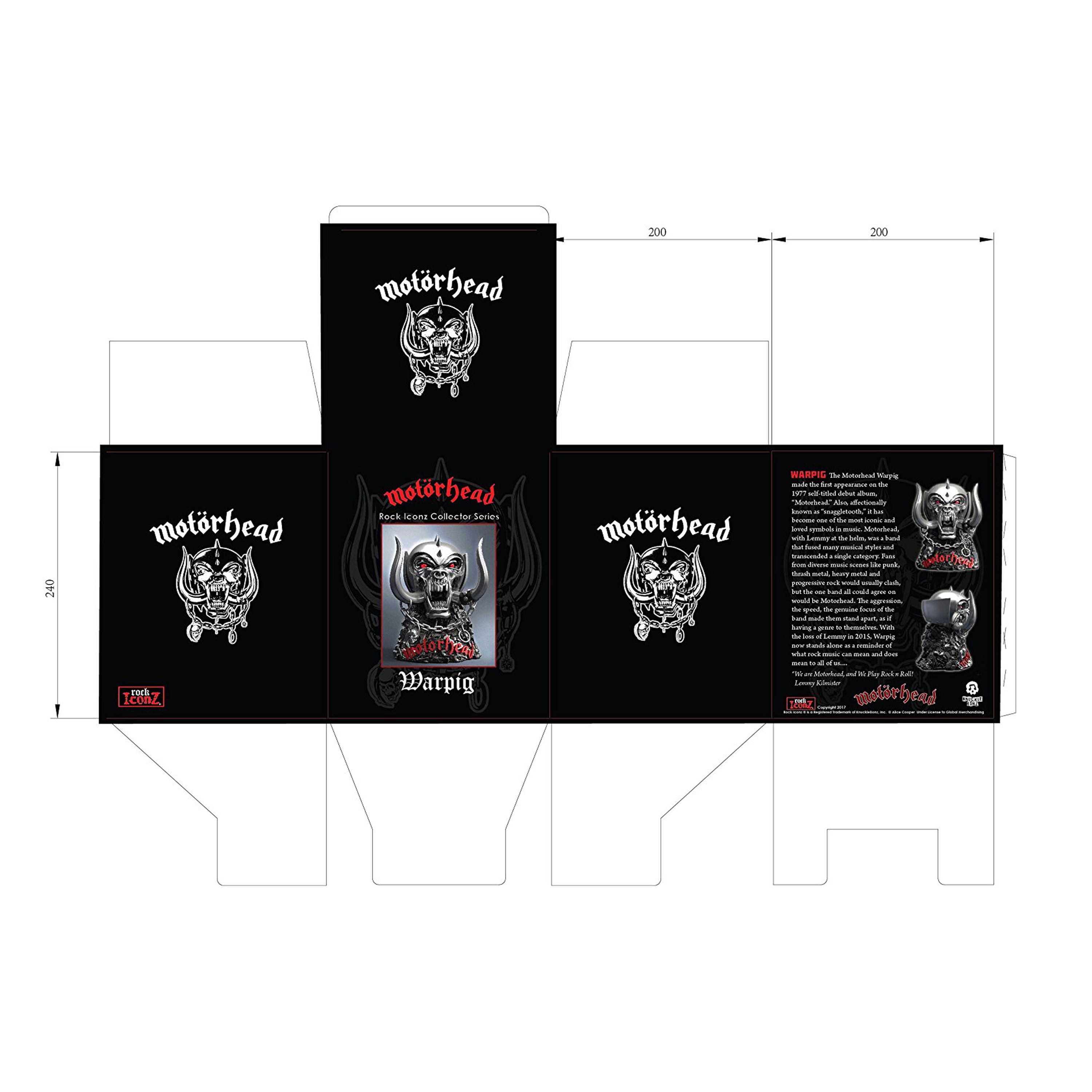 Motorhead Collectible: 2017 KnuckleBonz Rock Iconz Motorhead Warpig Statue #89