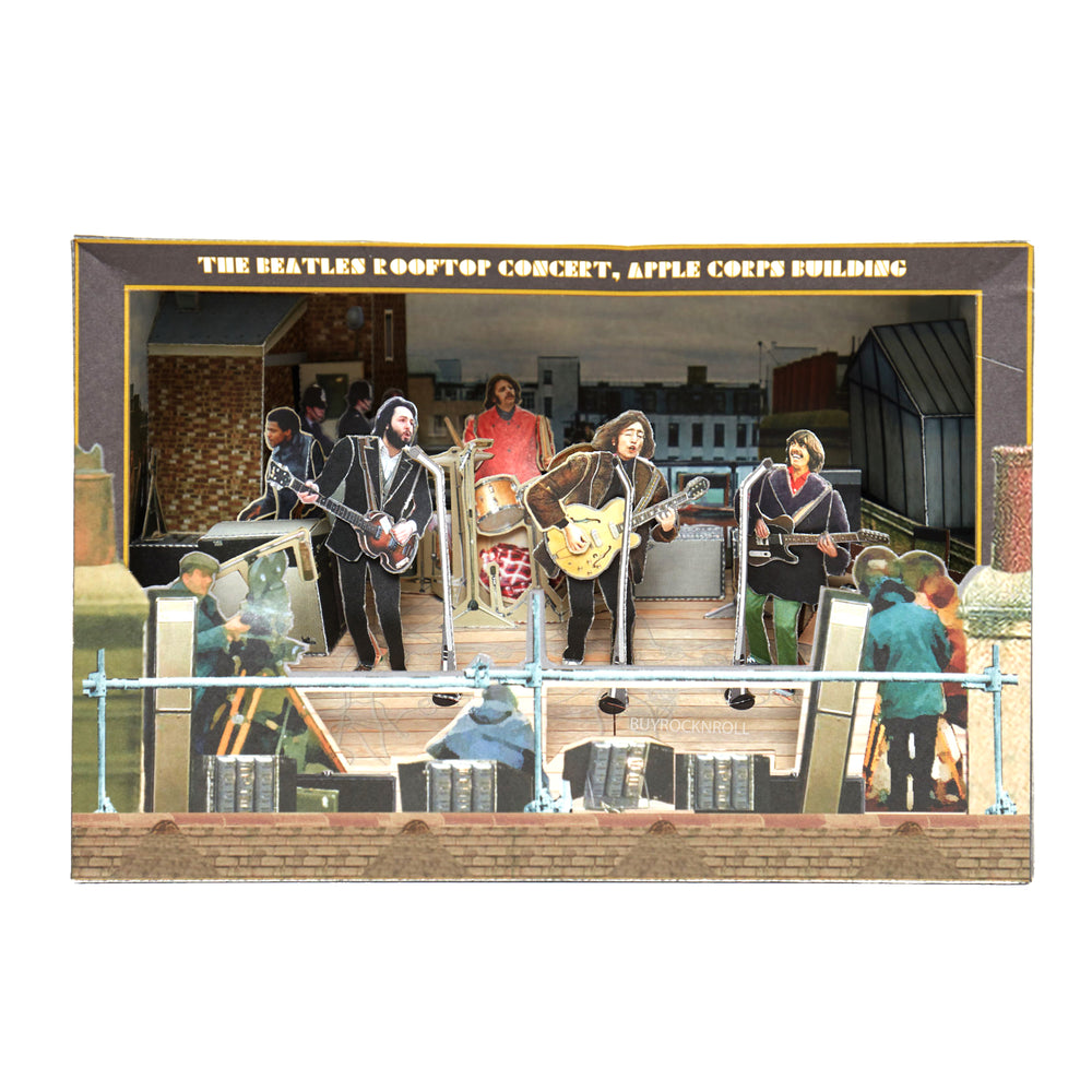 Beatles Collectible 2018 Tatebanko 50th Anniversary The ‘Let It Be’ Album Rooftop Concert Paper Diorama