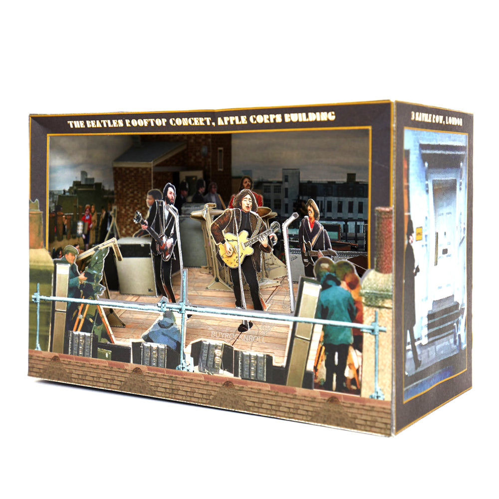 Beatles Collectible 2018 Tatebanko 50th Anniversary The ‘Let It Be’ Album Rooftop Concert Paper Diorama