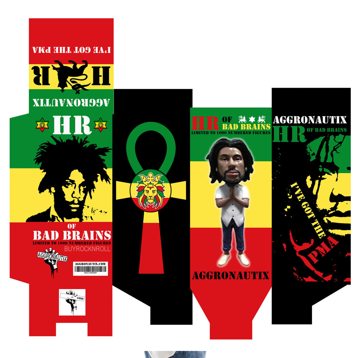 Bad Brains Collectible Aggronautix HR Throbblehead Limited Ed 1000 Bobble Figure
