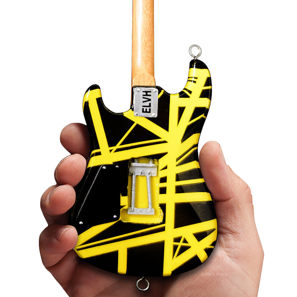 Eddie Van Halen Collectible Axe Heaven VH2 "Bumblebee" Mini Guitar Replica in EVH Guitar Case