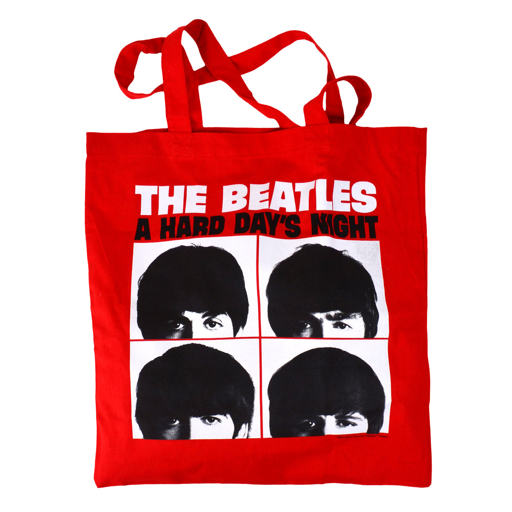 The Beatles Collectible 2014 Bravado A Hard Day's Night Album Red Canvas Tote Bag