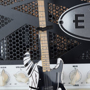 Eddie Van Halen Collectible Black & White VH1 Eddie Van Halen Mini Guitar Replica