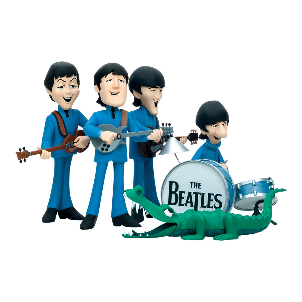 The Beatles Collectible 2004 McFarlane Animated Cartoon Figures & Stage Box Set