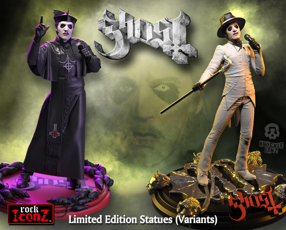 Ghost Collectible 2021 KnuckleBonz Cardinal Copia Variants (Bundle of 2) Rock Iconz Statue Set