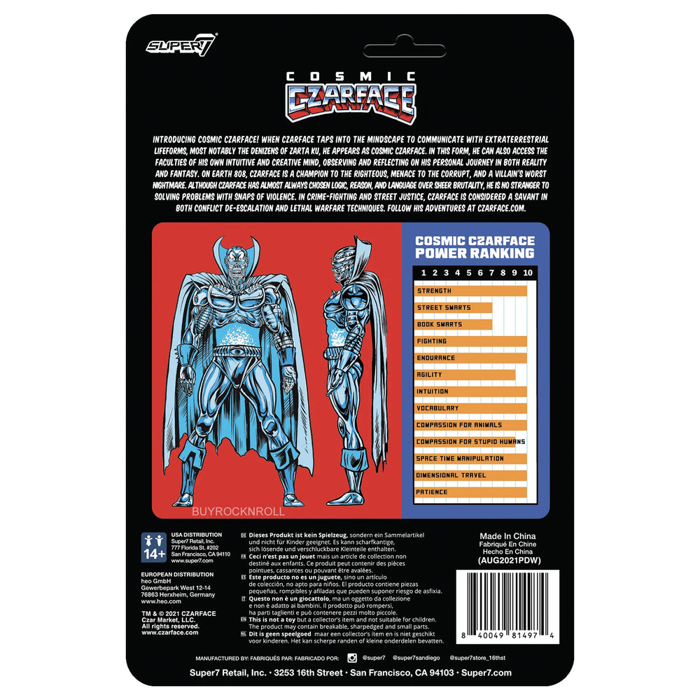 Cosmic Czarface Collectible 2022 Super 7 Cosmic Czarface ReAction Figure