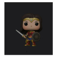 Wonder Woman Collectible 2022 Funko Shop Exclusive Pop! Die-Cast DC Comics Figure w/ Sword & Shield