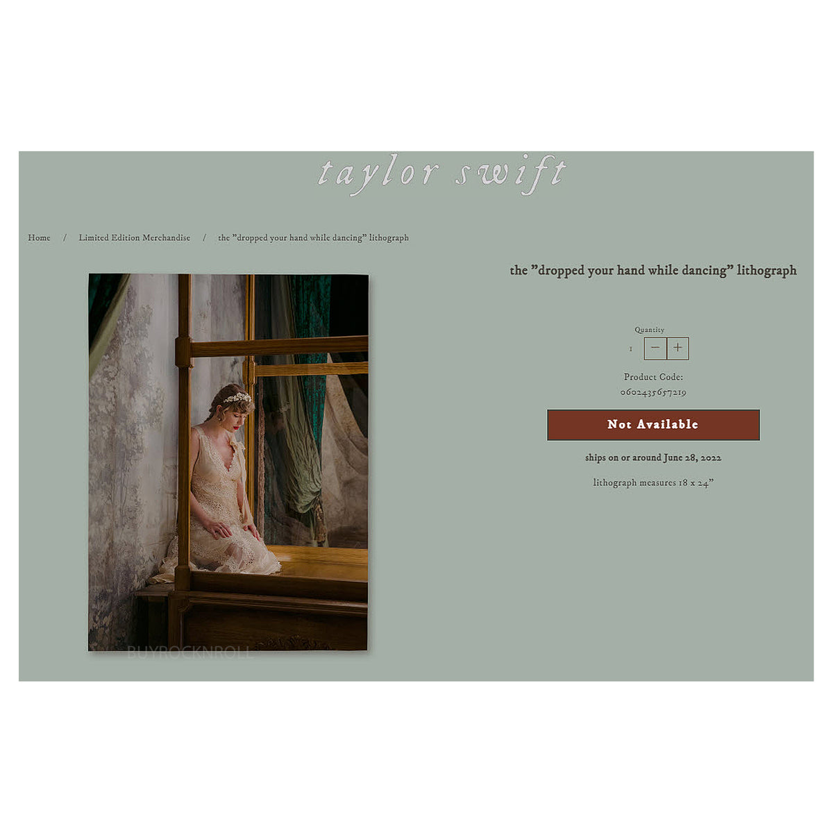 Taylor Swift Evermore Collectible 2022 