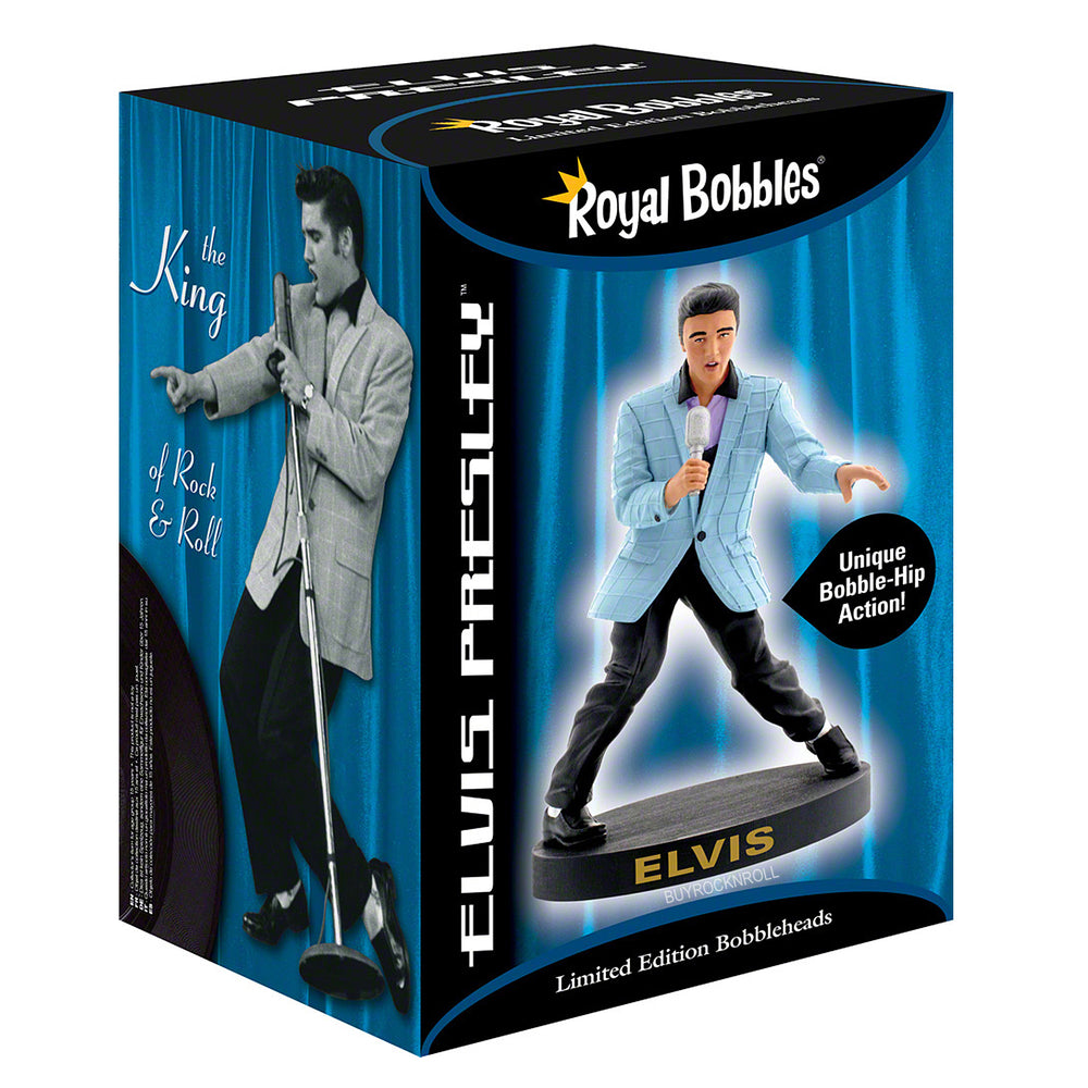 Elvis Presley Collectible Royal Bobbles Blue 56' Bobblehips Bobblehead